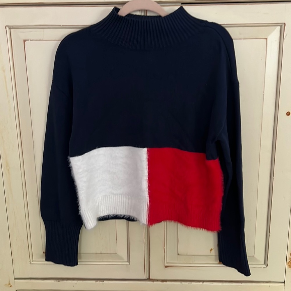 Tommy Hilfiger color block sweater SAMPLE